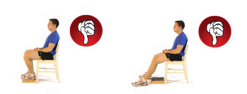 Posture to avoid while sitting