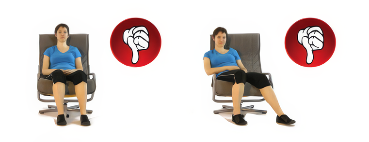 Posture to avoid while sitting