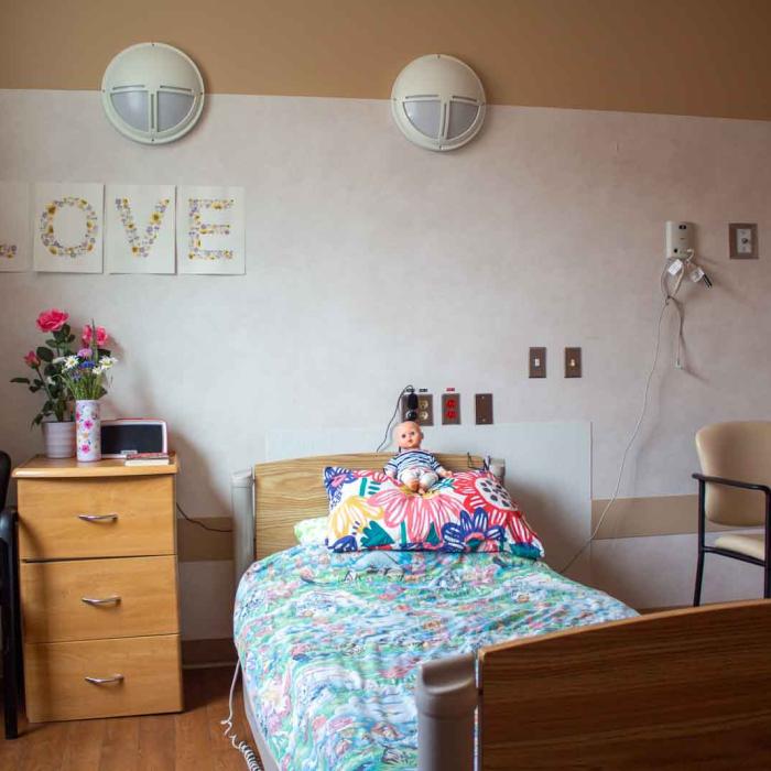 Private patient room at Villa Caritas